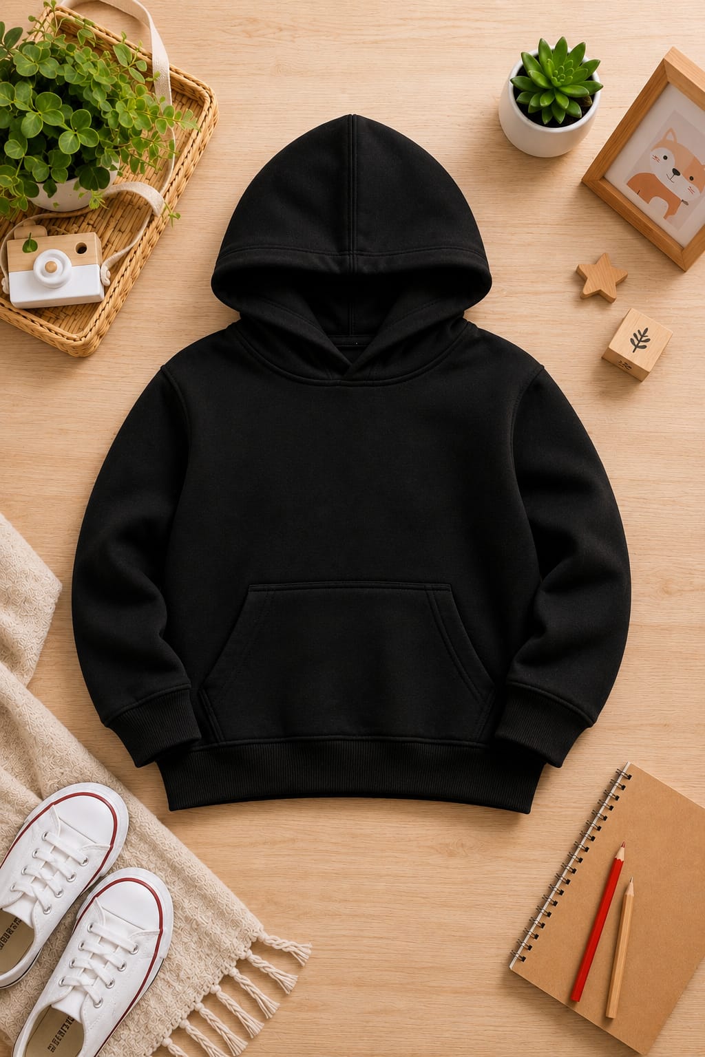 kids solid  Hoodie  Soft Warm Winter Kids Hoodie