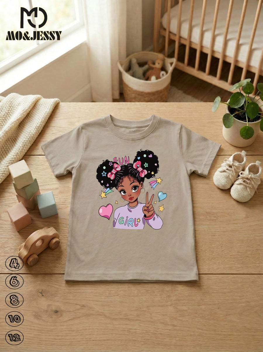printed t-shirt cotton 100% for girls