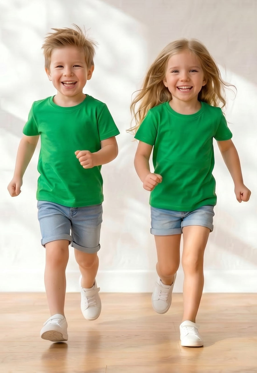 printed t-shirt cotton 100% for boys and girls