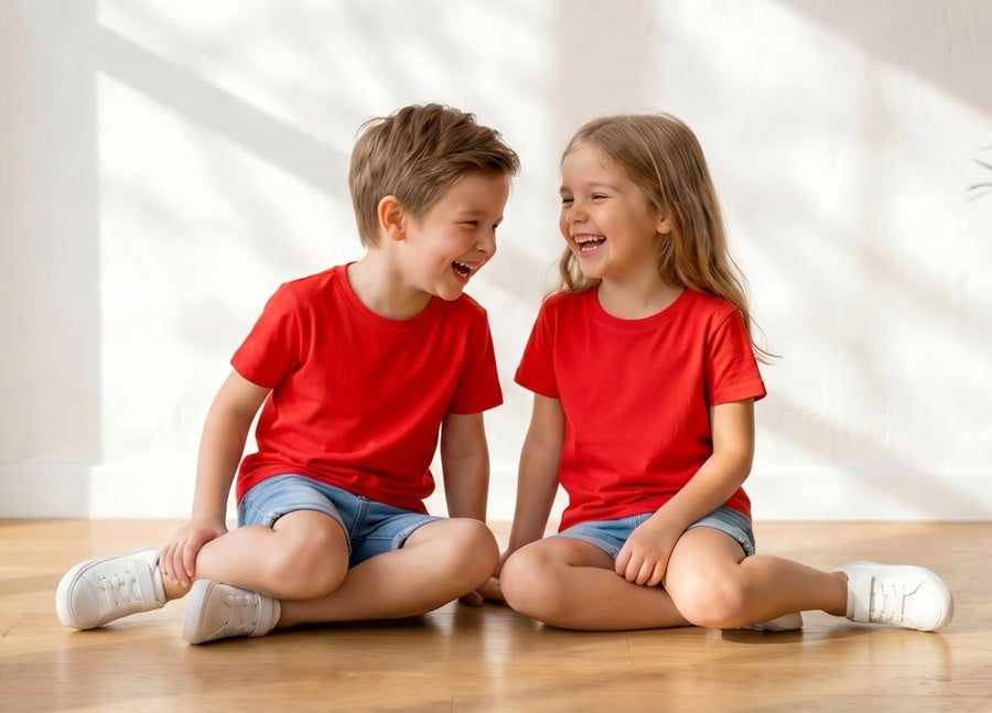  printed t-shirt cotton 100% for boys and girls