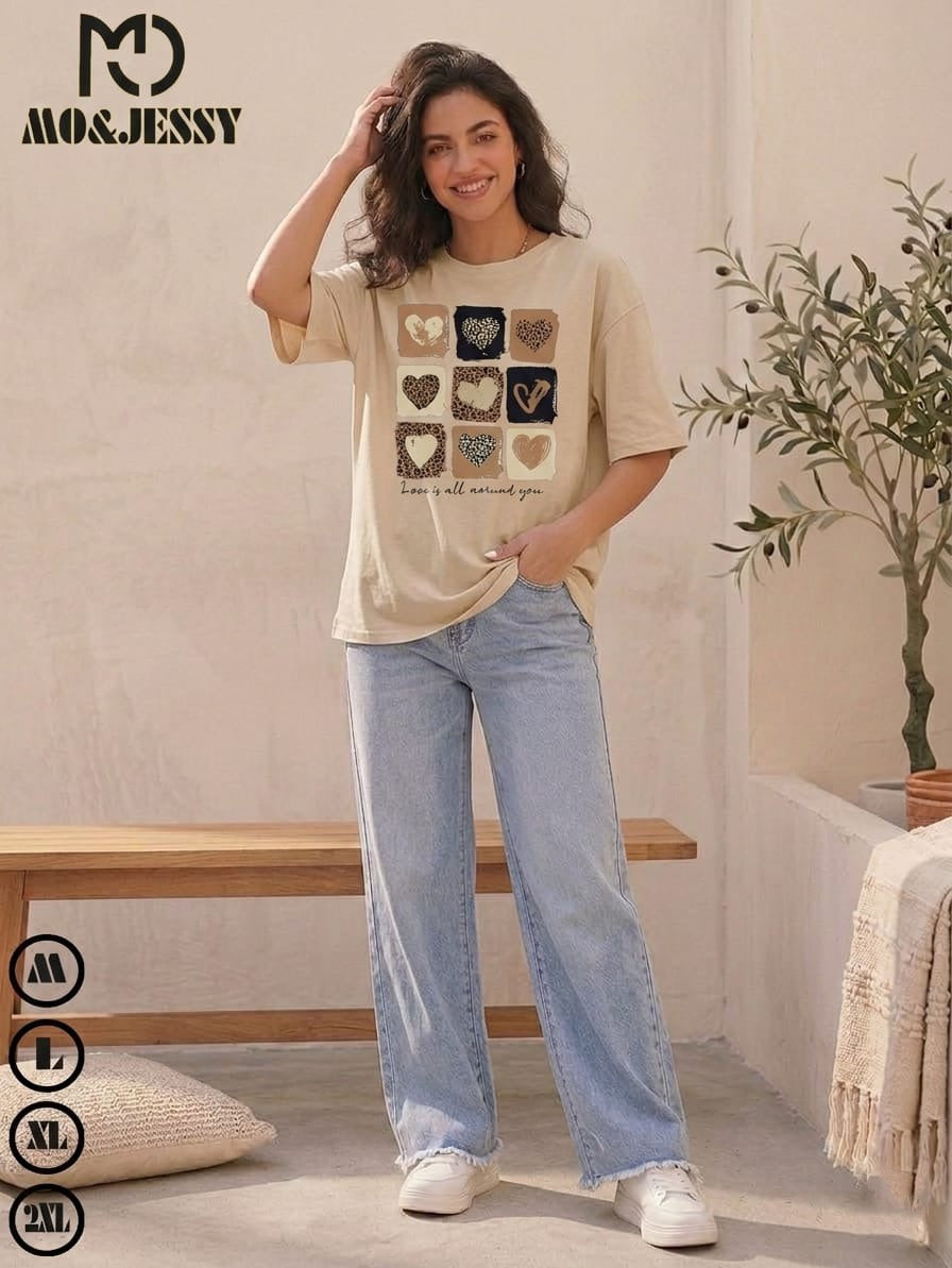 oversized women t-shirt- short sleeves for women