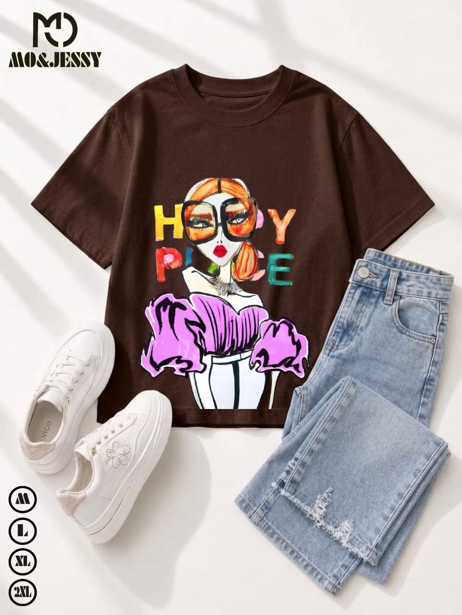 oversized women t-shirt- short sleeves for women
