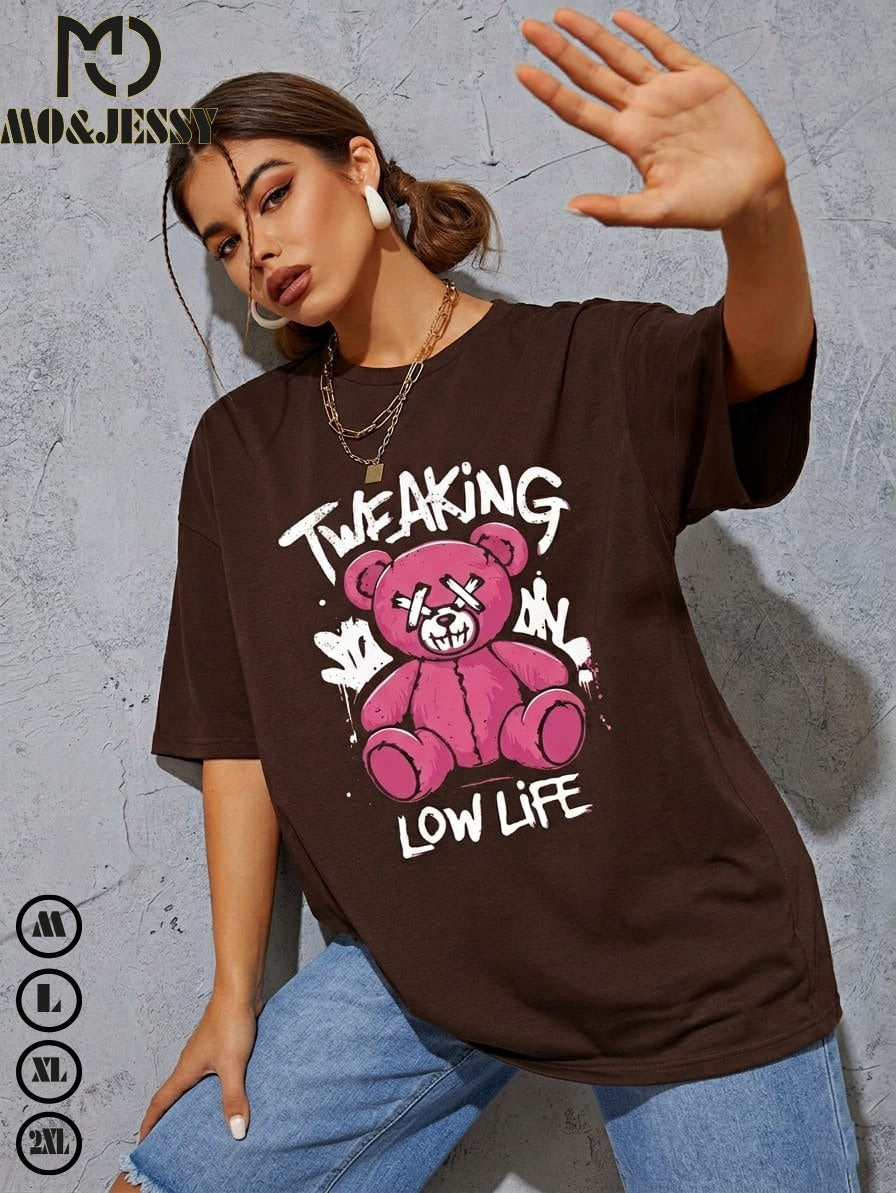 oversized women t-shirt- short sleeves for women