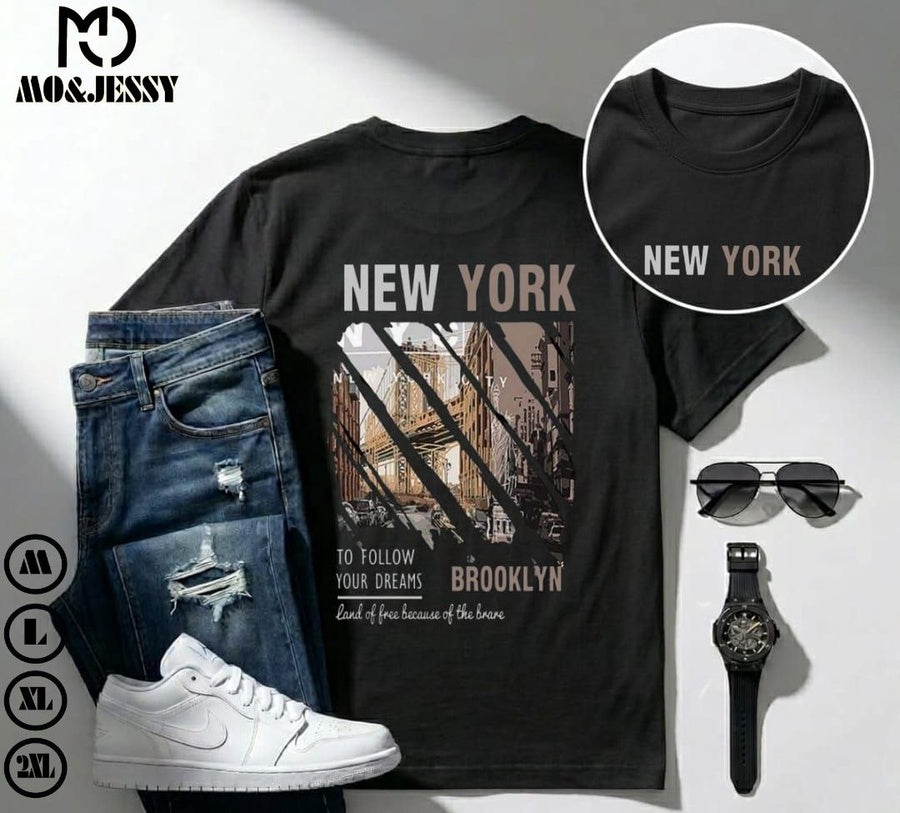 Basic t-shirt- short sleeves for men