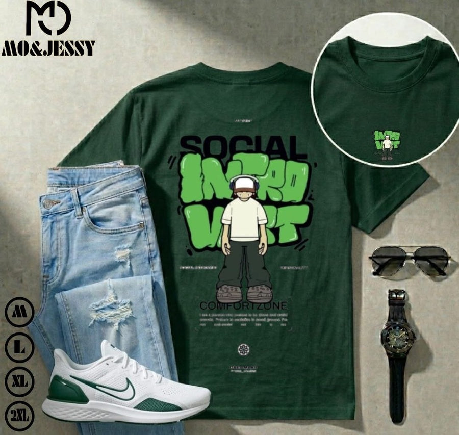 Basic t-shirt- short sleeves for men