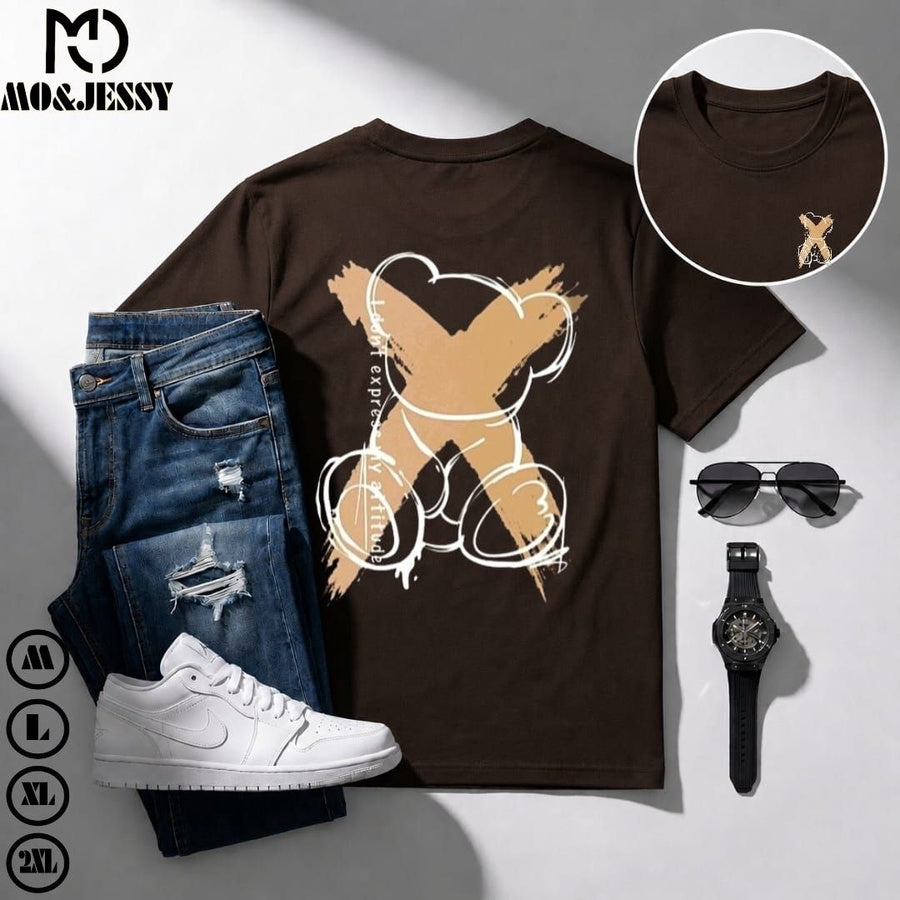 Basic t-shirt- short sleeves for men