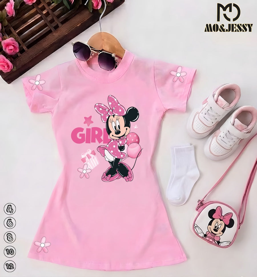 -Night shirt-coton100% for girls-mini mouse