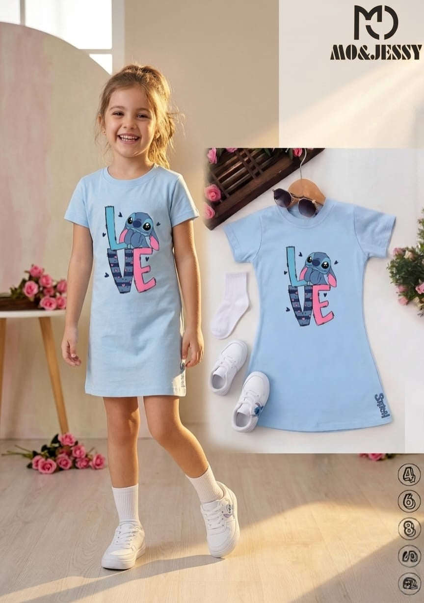 -Night shirt-coton100% for girls-stitch