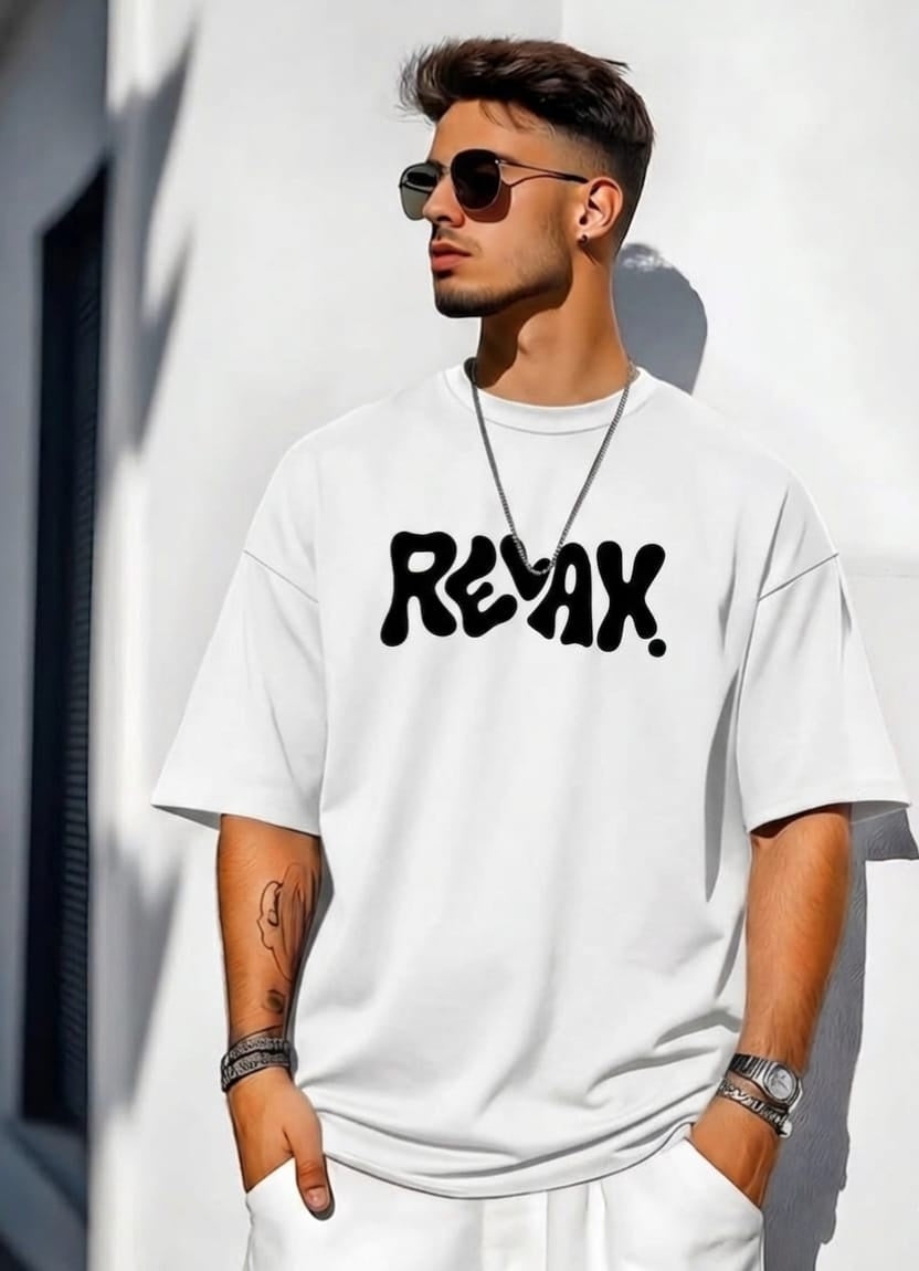 -oversized men t-shirt- short sleeves for men-RELAX
