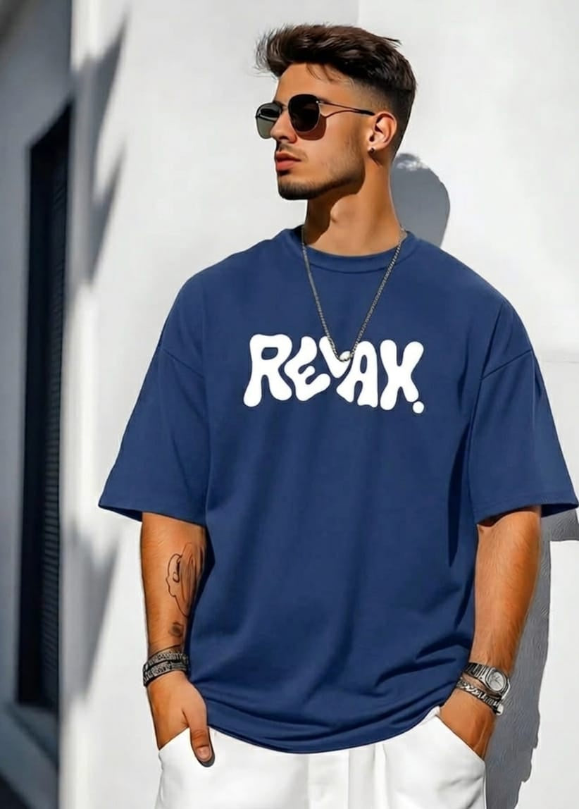 -oversized men t-shirt- short sleeves for men-RELAX