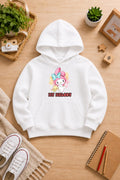 Girls' white Printed Hoodie my melody Soft Warm Winter Kids Hoodie