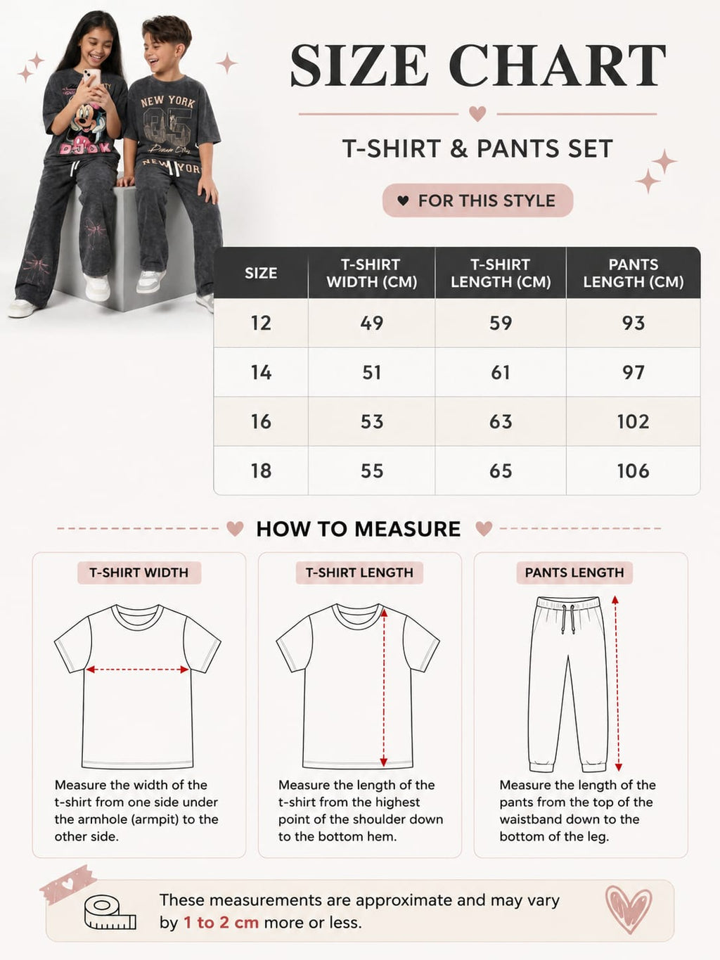 KIDS 100%COTTON PANTS SET-BOYS & GIRLS