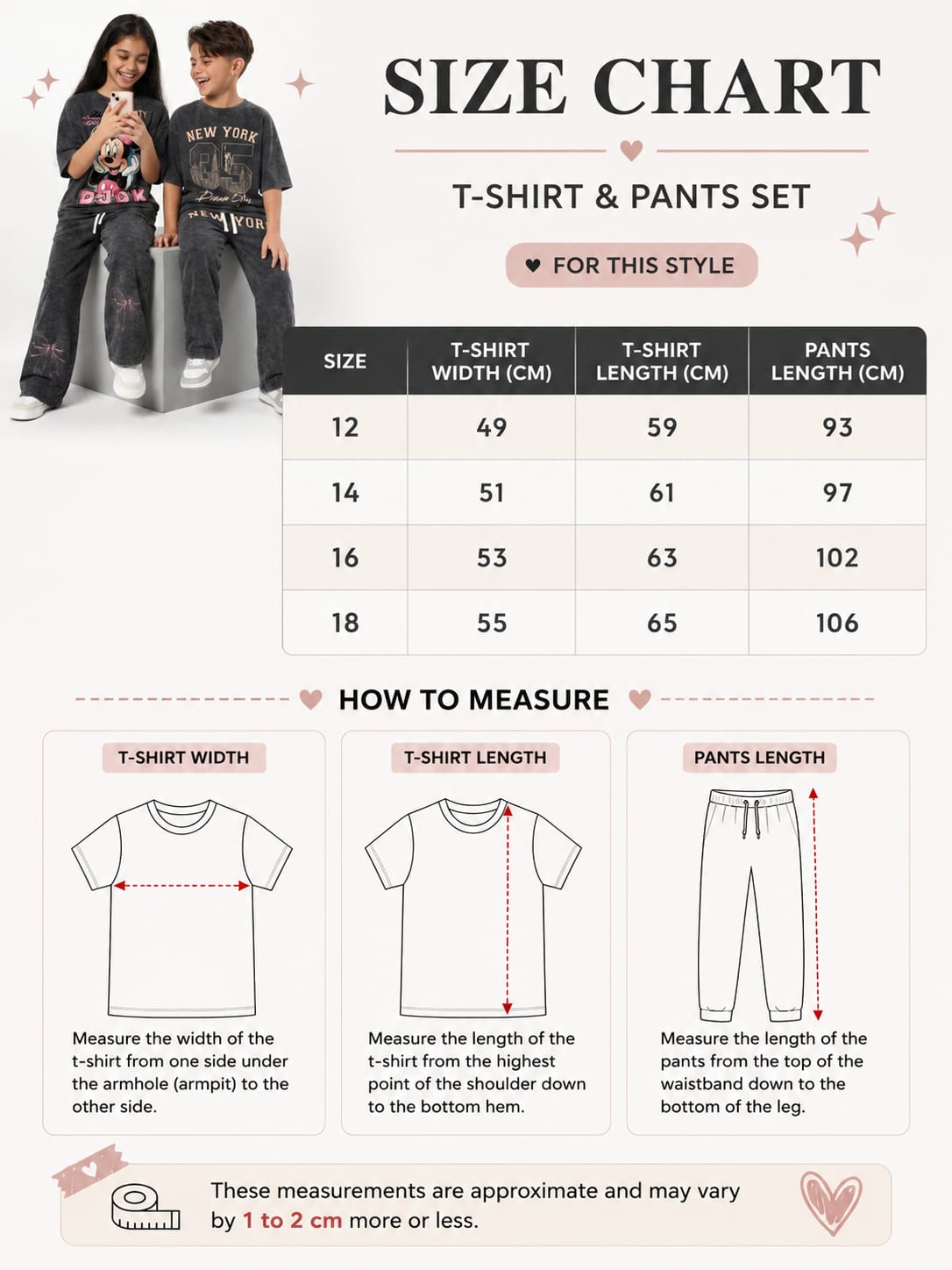KIDS 100%COTTON PANTS SET-BOYS & GIRLS