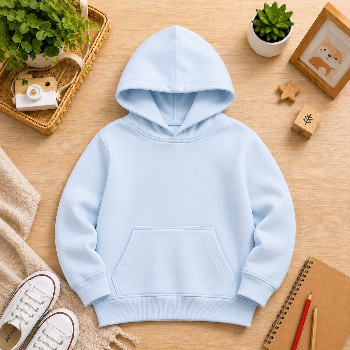 kids solid  Hoodie  Soft Warm Winter Kids Hoodie