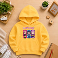 Girls' yellow Printed Hoodie huntrex Soft Warm Winter Kids Hoodie