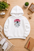 BOYS' white Printed Hoodie space Soft Warm Winter Kids Hoodie